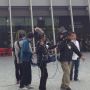 テレビクルーが初日ということもあって多い。@グランフロント