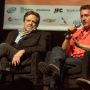 Me and the amazing @JPBarlow at our panel on the digital revolution @sxsw for @downloaded_doc