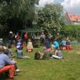 Wij zijn begonnen #SIDT @Gluren in onze gezamenlijke buurtuin Nu nog een uniek plekje in centrum #033