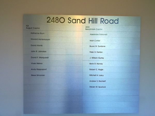 Nice meeting at Sand Hill Road