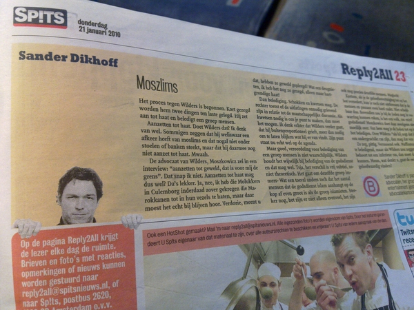 Spot oude bekende op Reply2All #spits #twitspits