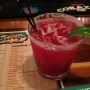 Awesome prickly pear margarita at a great little "farm-to-taco restaurant (El Cortijo) in Burlington, VT .