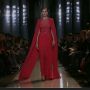 oooh rich red caped gown from Elie Saab