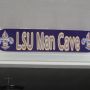 Louisiana #sportsbiz #2: an authentic #LSU man cave. Photo of inside next. 