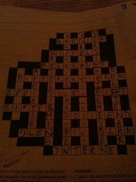 bijna opgelost... iemand een hint? verticaal 7 #scrypto