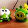 Om Nom en King Pig #cuttherope #angrybirds 