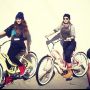 Getting my ride on with @skylargreyofficial thanks to at @rideschwinn!!