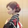 おはよう。今日はロケ♫長めの移動スタート。AAA×恋浴衣、あやめ柄のBlackバージョンで朝からしっとり系
(  ˘͙ ᵌ ˘͙ )♡ウィッグ付けてもらって、さりげにセミロング？！的なアレンジ☆ by uno_uno_0716