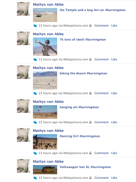 like the new status updates Moby makes for Facebook #thumbnails