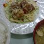今日はまた社食。竜田揚げと蓮根の南蛮和え。