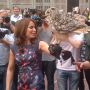 Very very cool. An owl brings the key to officially open her bookstore, Heleen van Royen