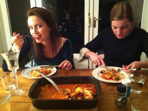 melanzane with the sisters and Dr de Wijs