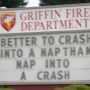 Today on the Griffin Fire station sign (2 of 2) #thurstoncounty #Olympia