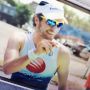 .@stevelackey looks great after knocking out 1.2 m swim & 56 mile bike -only a 1/2 marathon to go in this ironman 70.3