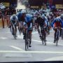 Pretty good win after teameffort by @theo_bos in #criteriuminternational, Bouhanni second. @blancocycling