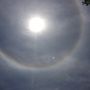 What is this?Rainbow AROUND the sun?Never saw this before..