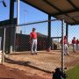 Jered Weaver's first bullpen.