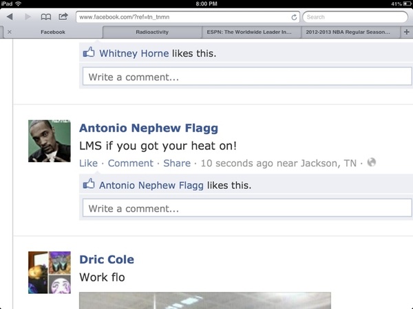 The kinda shit u see on FB....if u got yo heat on tho!?!?LMMFAO. 