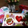 Het thema was 'hartjes' kennelijk ;) de taart eten we pas vanmiddag en zowaar nix van one direction;)) ❤❤❤❤