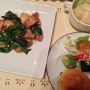ごはんできたよー！(@^^@)/サラダ用の野菜は買ってきちゃったw 手抜きんぐ 