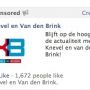 #KvdB probeert likes te kopen met Facebook advertentie