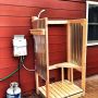 Finally finished my outdoor shower project!
