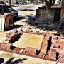 Here's what's happening at our house today. New brick paver - thanks to Julius our awesome neighbor!
