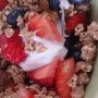 Ultiem gezond, kwark met rood fruit en biologische volkoren muesli. #bam